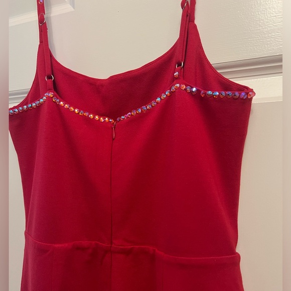 Lovers and Friends Lavina Jumpsuit/Romper in Cherry Red size medium - Picture 3 of 7